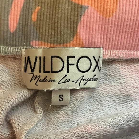 Wildfox Pink and Gray Tropical Joggers - Picture 3 of 14